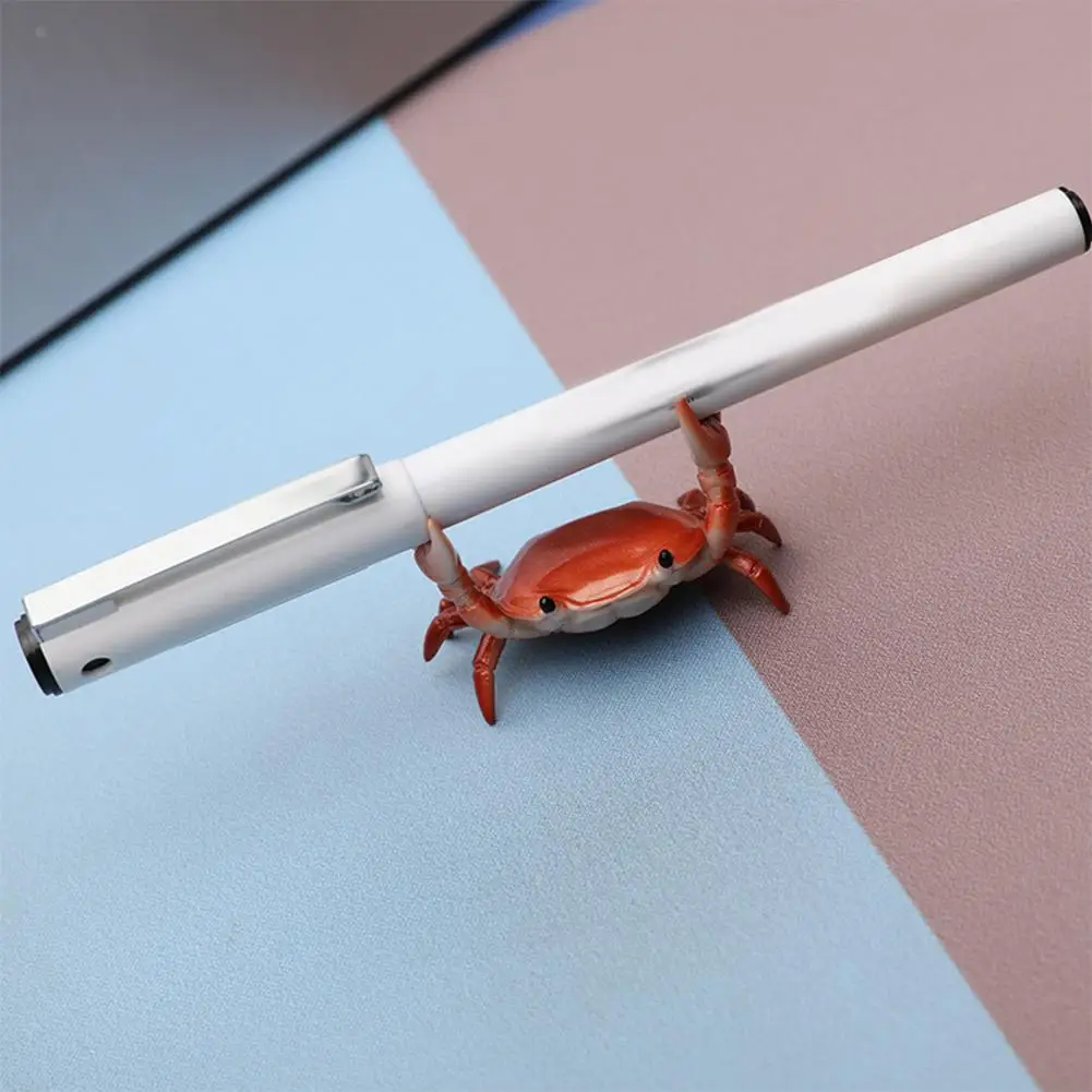 Funny Weightlifting Crab Desktop Pen Holder Creative Design Of Pen Holder Item Placement Pen Holding Bracket Ornament Model 2026