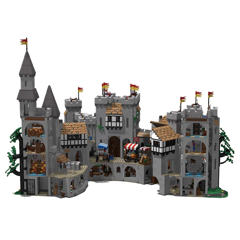 Movie Series UCS Extended Lion MOC Castle Medieval Architecture Building Block DIY Assembly Technology Collection Brick Toy Gift