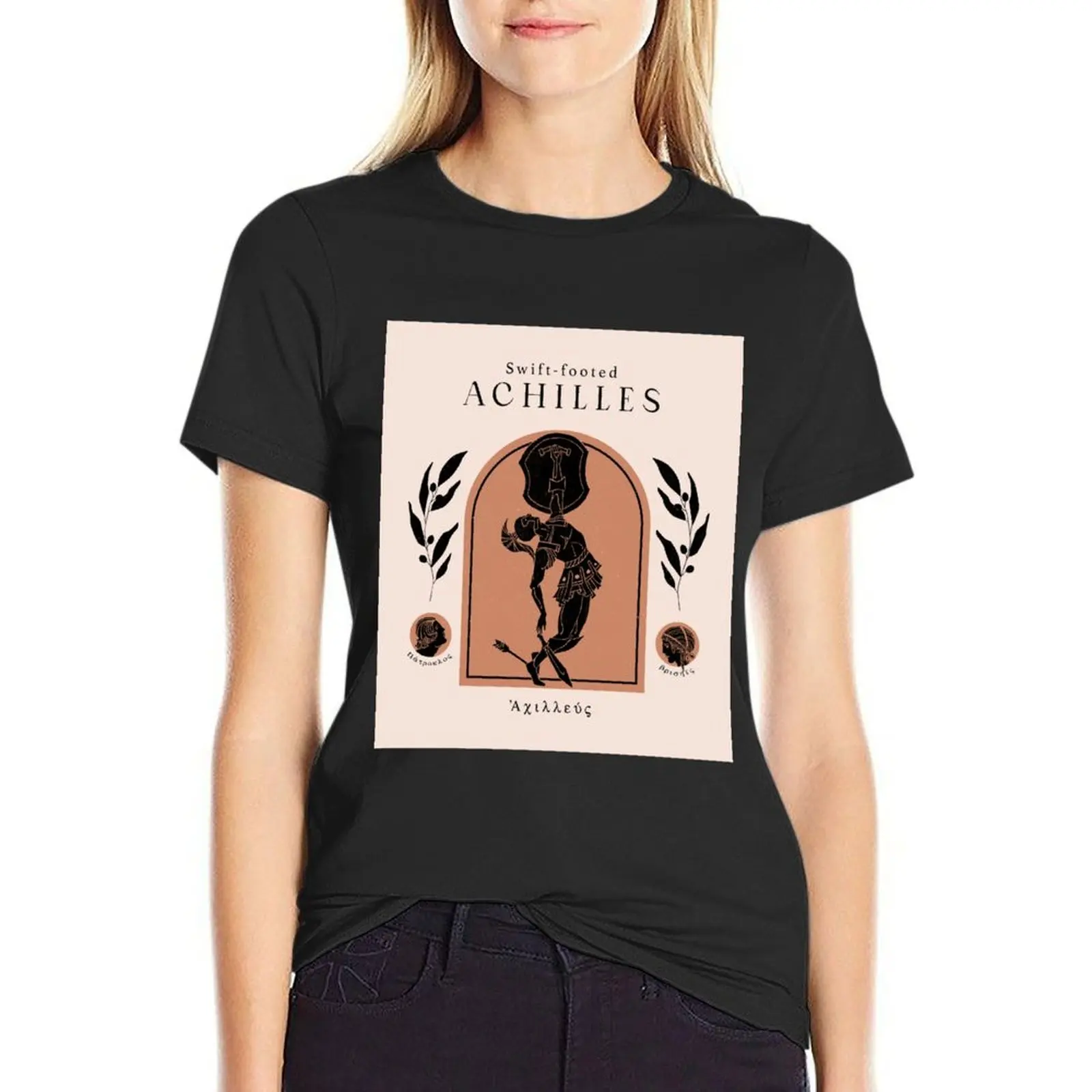 Swift-footed Achilles T-Shirt oversized vintage clothes graphics Woman T-shirts