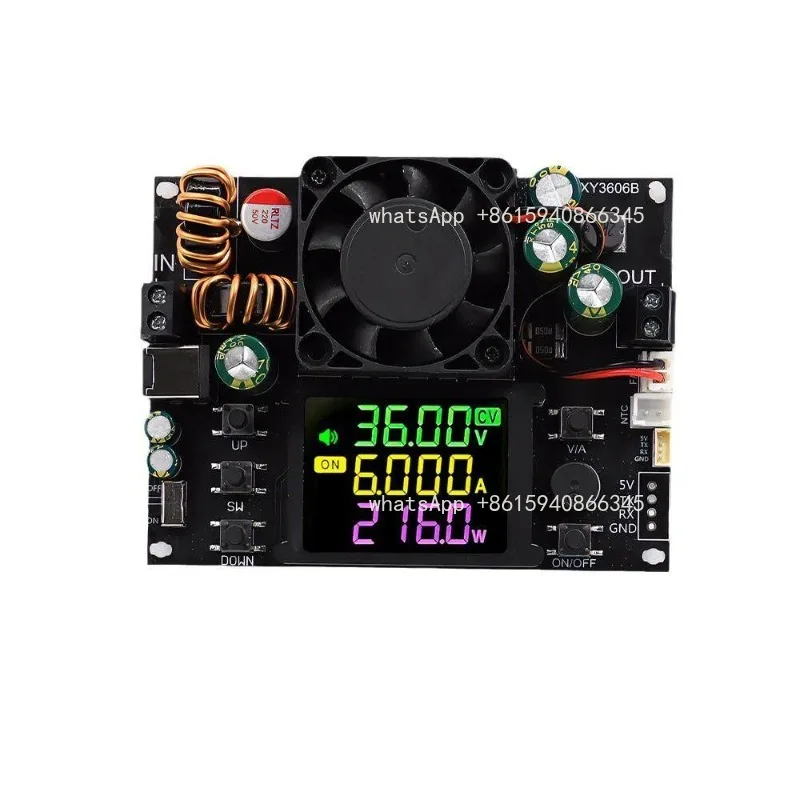 XY3606B numerical control step-up voltage DC adjustable power supply constant voltage constant current solar charging 6A/216W