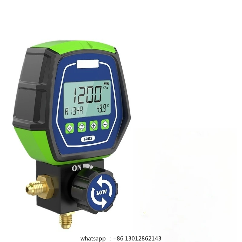 

L202 air conditioning refrigerant leak detector pressure gauge kit HVAC vacuum temperature detector