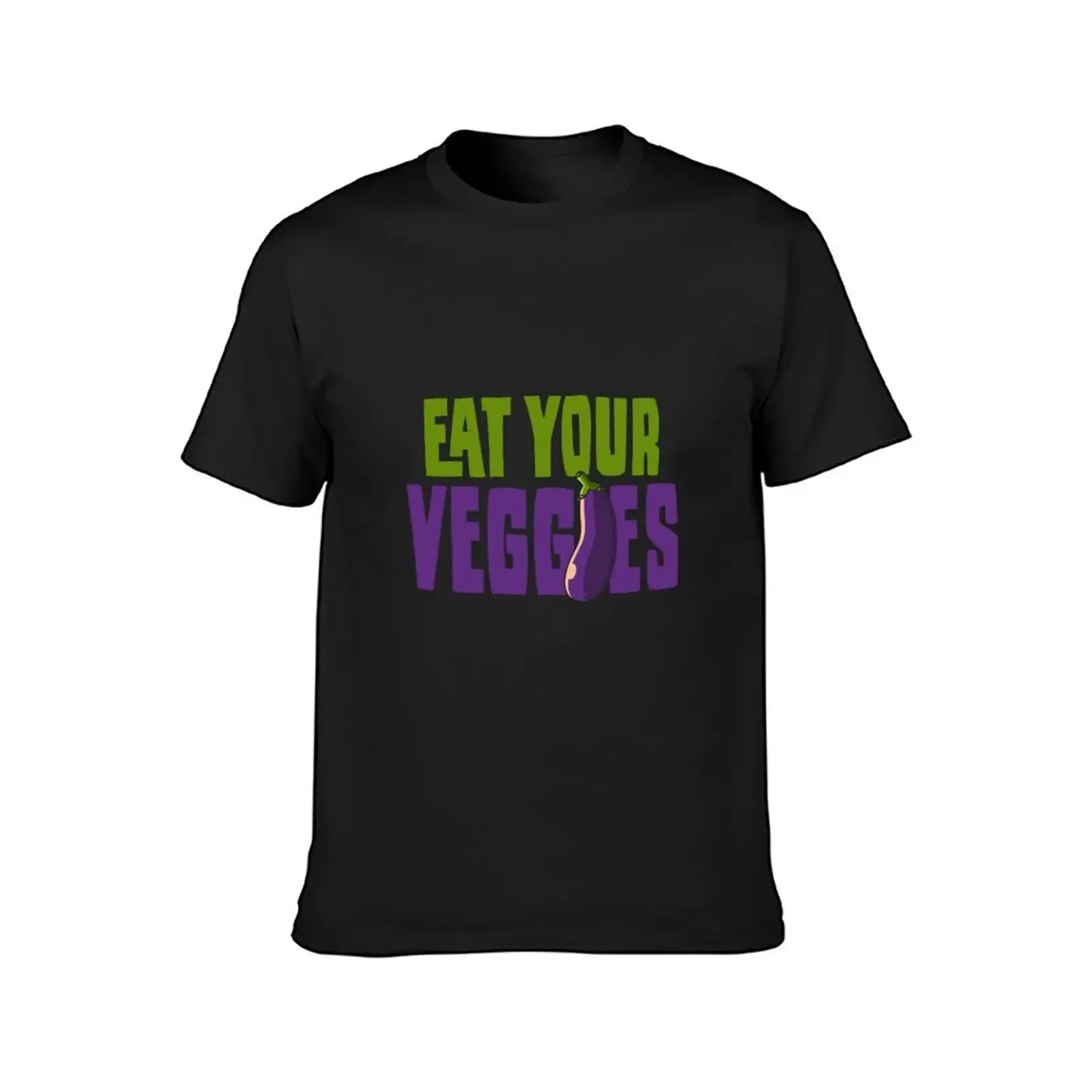 Eat Your Veggies Eggplant T-Shirt anime t shirts blacks cute clothes clothing for men