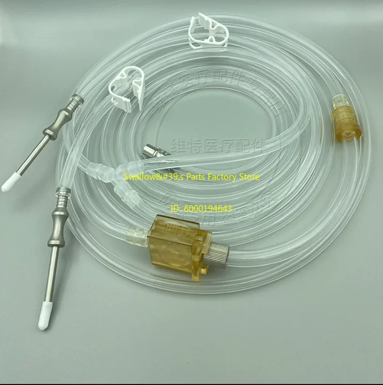 Hysteroscopic dilation tube fitting perfusion pump silicone flushing pipeline