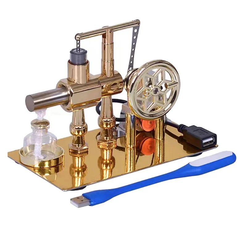 

Hot Air Stirling Engine Experiment Model Electric Generator Physics Experiment Science Toy Educational Mini Engine Toy