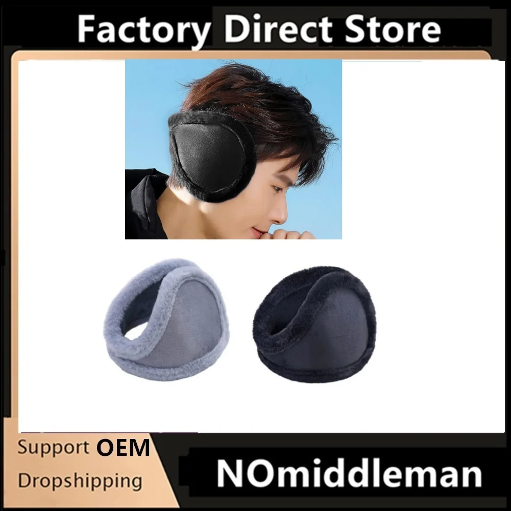 2 قطعة غطاء للأذنين اللؤلؤ لطيف الخريف والشتاء للتدفئة مريحة للجنسين تدفئة تقليد أرنب أفخم واقي أذن بالجملة