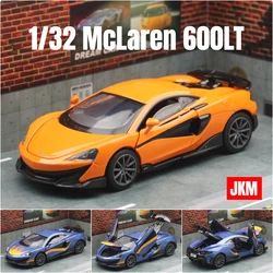 1/32 McLaren 600LT Super Sport Toy Car Model RMZ CiTY Diecast Metal Vehicle Miniature Sound & Light Collection Gift For Children