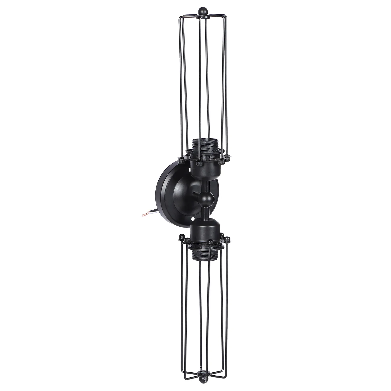 Black Iron Wall Sconce Vintage Industrial Wall Lamp for Bathroom Bedroom Entryway Hallway Living Room Farmhouse Decor Modern