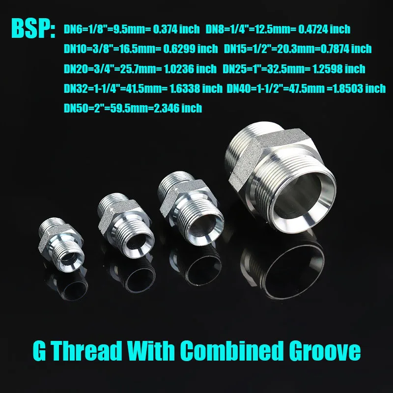 British Tubing Fittings Male Thread BSP 1/8\