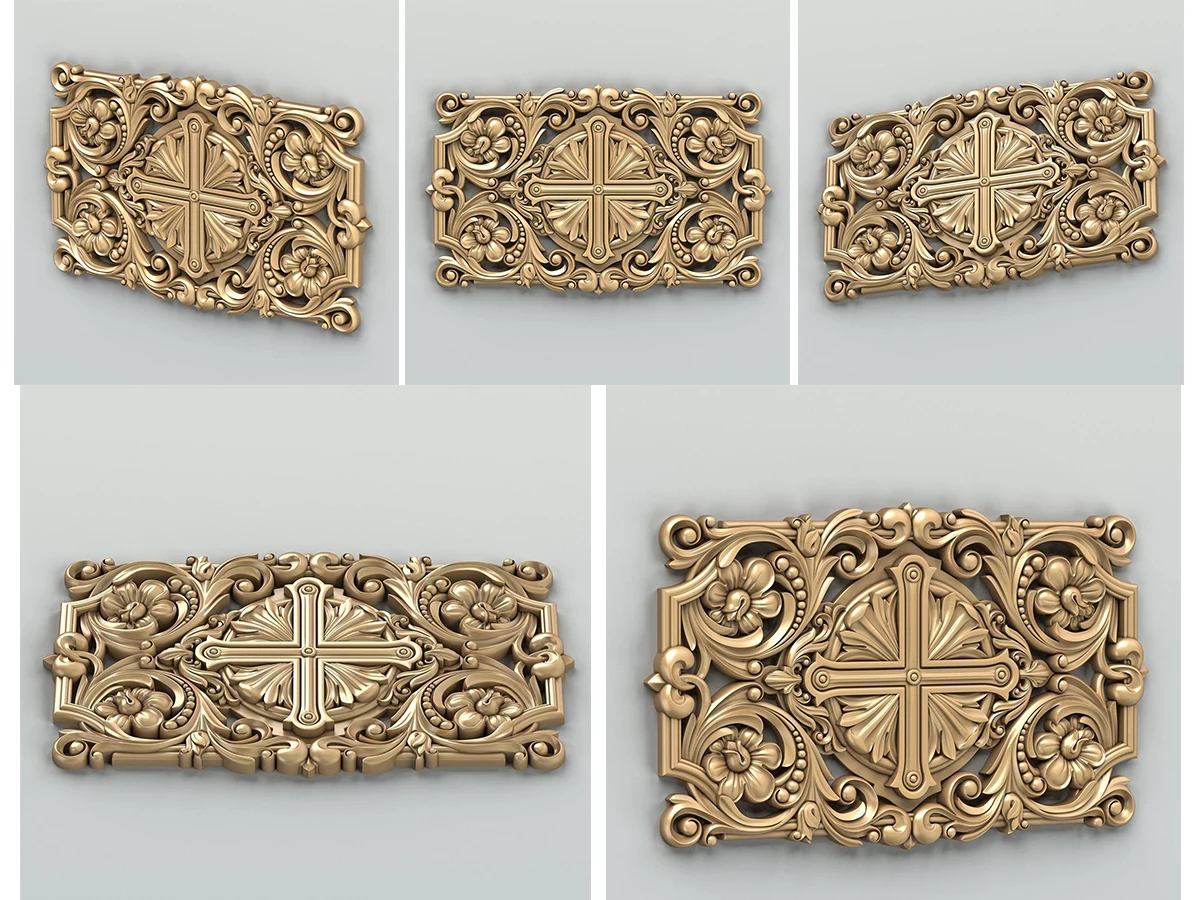 Groothandel uitgesneden fineer decoratieve paneelstickeraccessoires