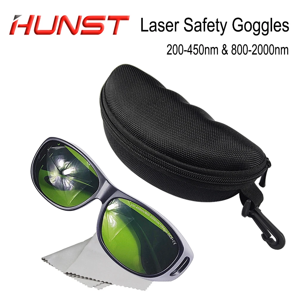 HUNST 200-450nm & 800-2000nm OD6 Laser Welding Cutting Protective Glasses 1064nm Infrared UV Laser Safety Goggles