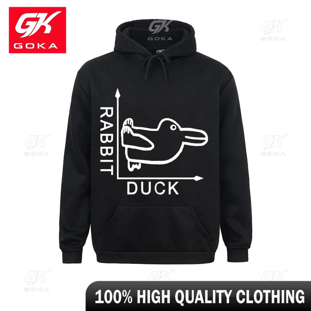 Brain Teaser Duck Rabbit Fun Math Sweatshirt Father's Day Present Birthday Gift for Men Him Father Adult Hoodie Casual Clothing