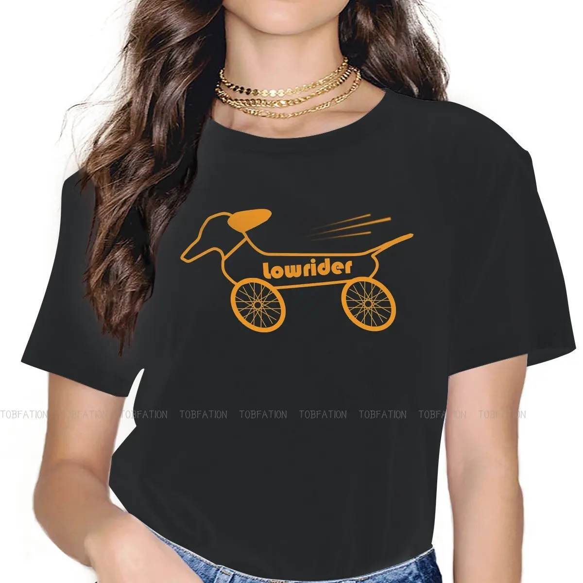 Lowrider Style TShirt for Girl Sausage Dog 4XL Hip Hop Gift Idea  T Shirt Ofertas