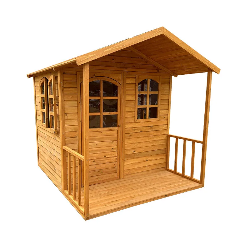 Children's log cabin, children's play room, kindergarten, large wooden scenic camping, big house, outdoor rain protection