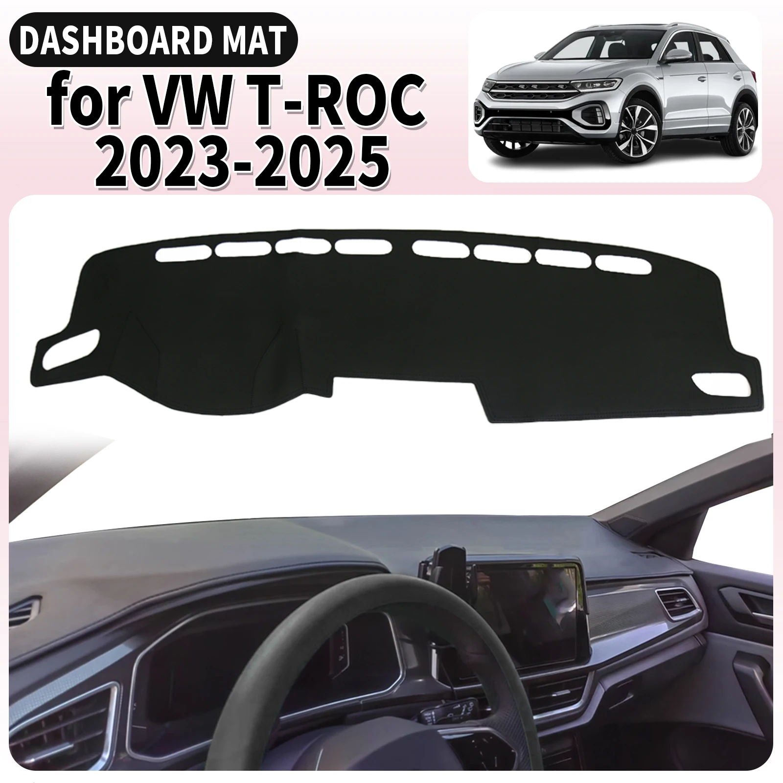 fit for VW T-ROC 2023 2024 2025 TROC T ROC Dashmat Dashboard Cover Pad Car Accessories DashMat Sunshade Protective Carpet