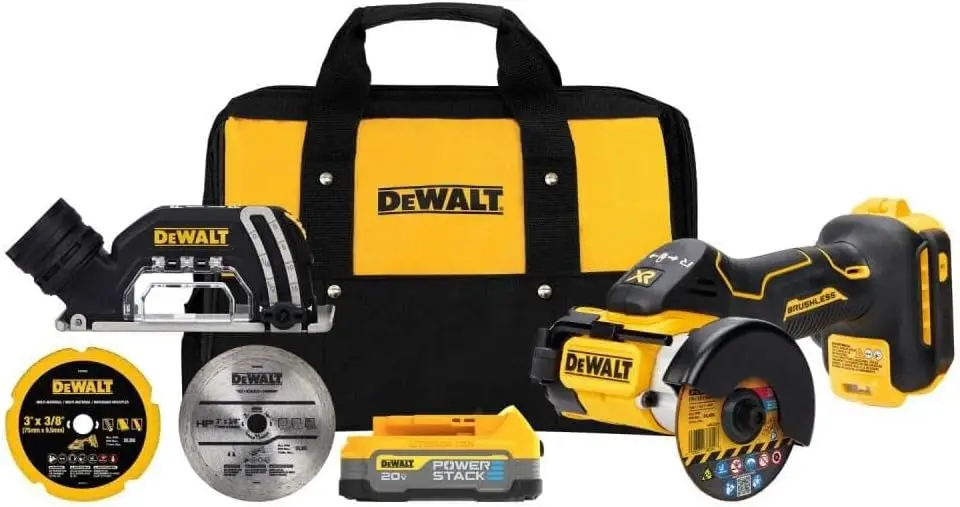 

DEWALT 20V MAX Cordless Angle Grinder Kit, 3-in. (DCS438E1)