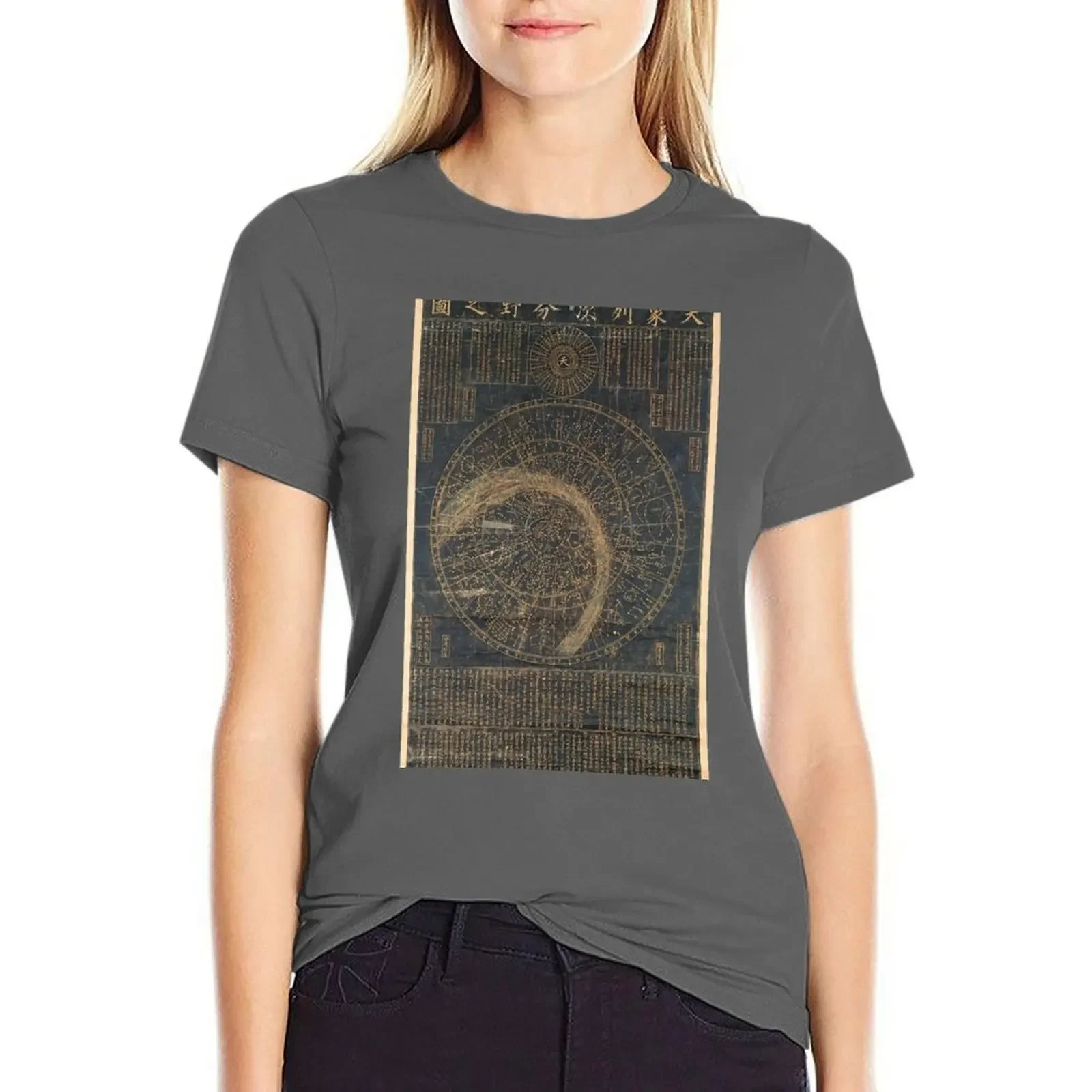 

14th Century Korean Star Map T-shirt aesthetic clothes female T-shirt Women