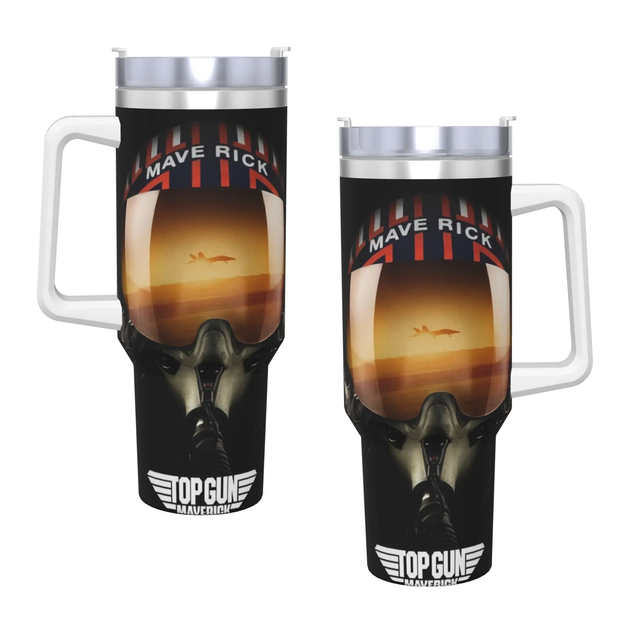 

Stainless Steel Tumbler Top Gun Sign Tom Cruise Fighter Thermal Mug Insulated Cold and Hot Mugs Cup Beach Water Bottle