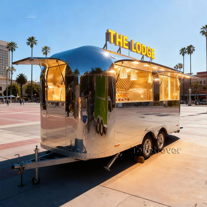 

Mini Street Portable Food Truck De Comida Hot Dog Pizza Burger Charcoal Bbq French Fries Fully Equipped Food Trailer For Sale