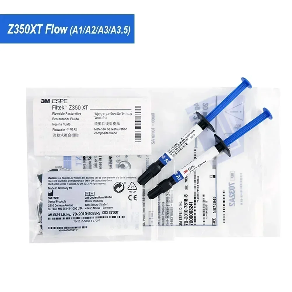 

2Pcs/Pack Dentistry 3M Z350XT Composite Flow Resin Photocuring for Oral Cavity Repair Nursing Bonding Material Lab Tools