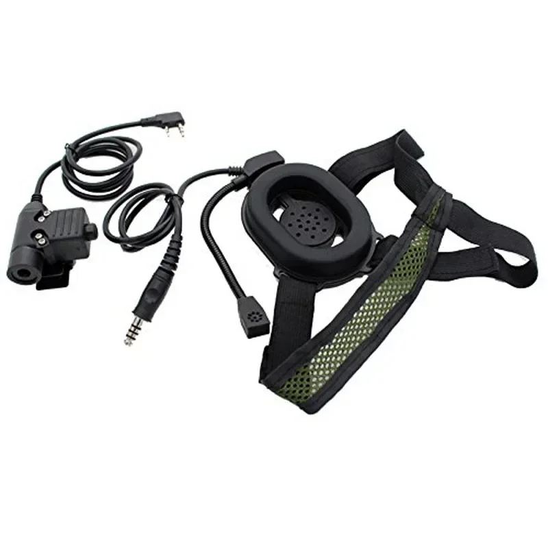 

Baofeng Tactical Bowman Elite Radio Headset Earpiece with U94 Style PTT for Quansheng HYT PUXING Kenwood Portable Walkie Talkie