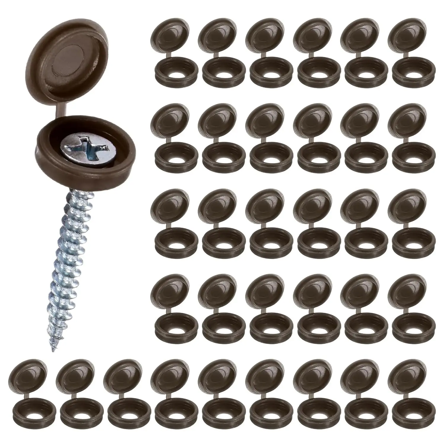 Kunststoffnägel, aufklappbare Schraubverschlüsse, schützende selbstschneidende Schrauben, dekorative Abdeckung, Möbelbeschläge, Muttern, Bolzen, Klappkappe