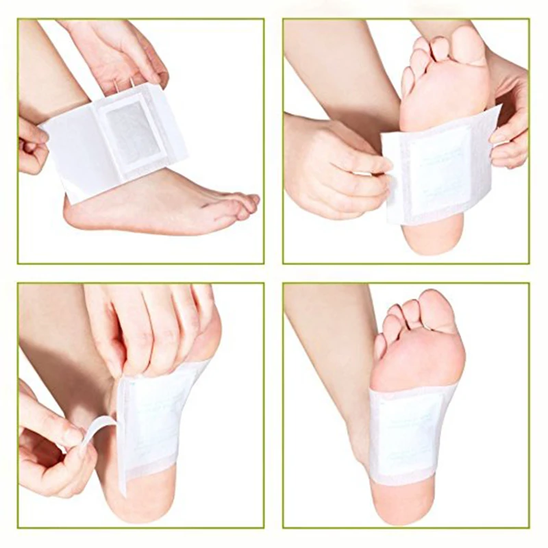 1 ~ 10 Stuks Gemberzout Detox Foot Patch Body Toxines Verwijderen Met Zelfklevende Vellen Lichaamsvoetenverzorging Reiniging Verlichten Vermoeidheid Beter