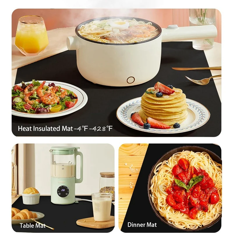 5 шт. силиконовый коврик 30 х 40 см, антипригарный нескользящий коврик для выпечки, коврик для стола, коврик для теста, рабочий коврик из силиконовой пленки, прочный коврик для стойки