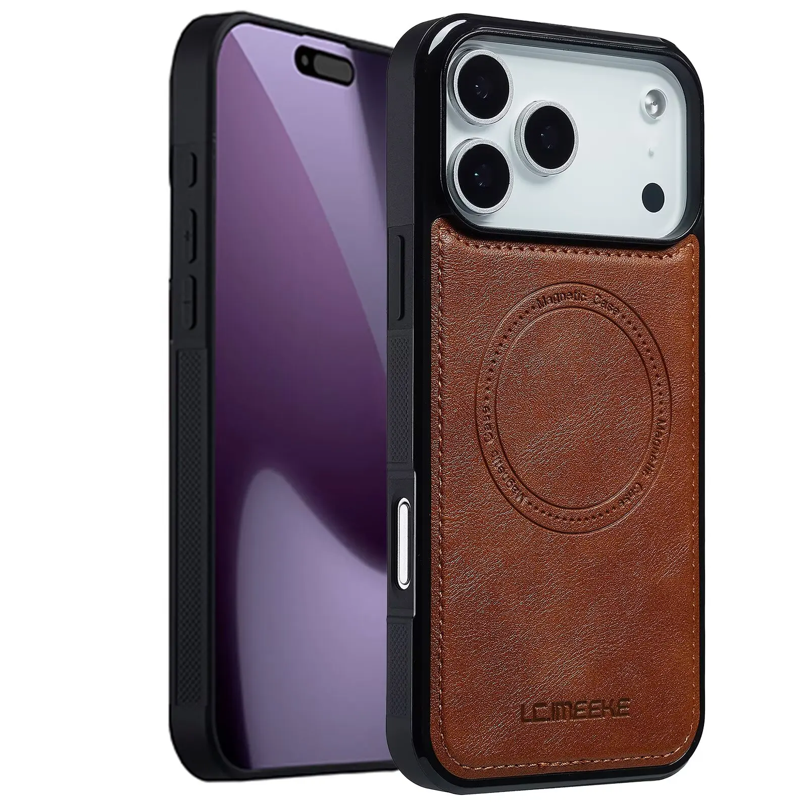 

For Magsafe Phone Case For iPhone 17promax cover Luxury leather business cases