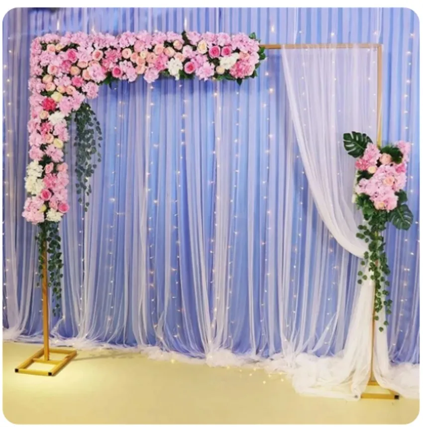 

Metal Square Balloon Birthday Party Arch Stand Baby Shower Decor Festivals Backdrop Frame Ornaments Outdoor Wedding Decoration