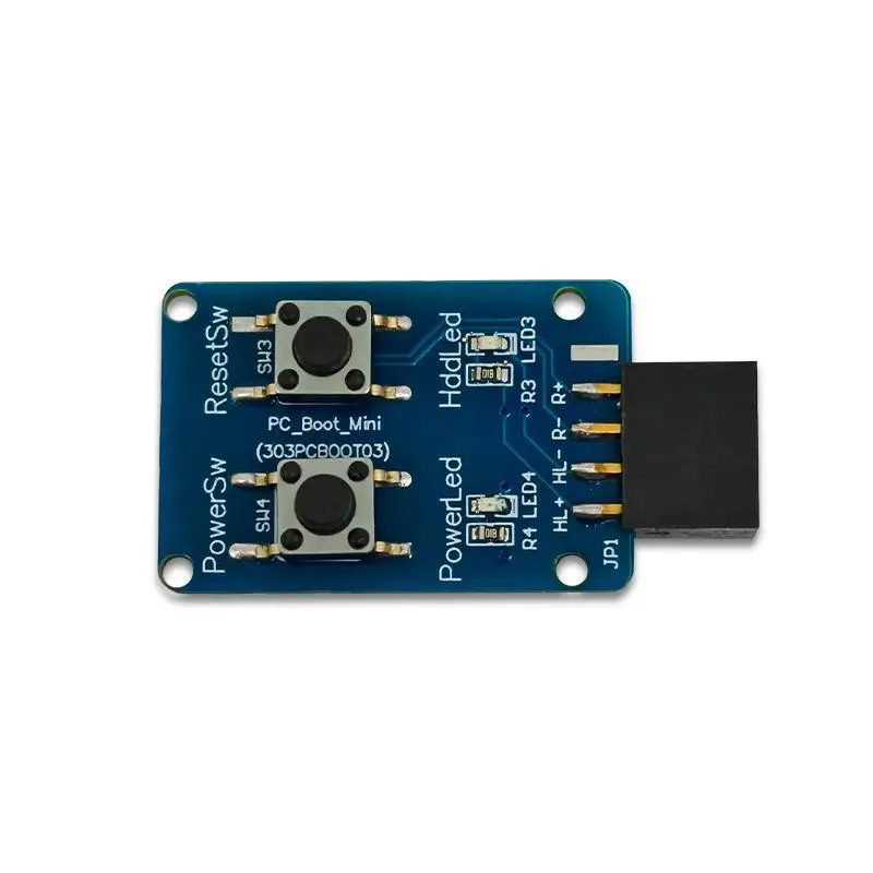 PC External Power Reset Switch 9Pin Motherboard Compatible HDD LED for Desktop PC Upgrade DIY Repair Tasks
