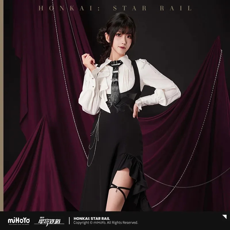 

Official Anime Game Honkai: Star Rail Official MiHoYo Kafka Theme Cosplay Fashion Women's Suspender Skirt Role Play