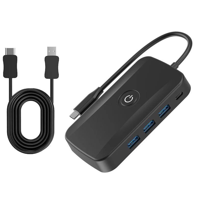 

Беспроводной метатель экрана USB 3.0, устройство для метания экрана телефона и компьютера PD100W, док-станция для быстрой зарядки, тип C, метатель экрана-AT81