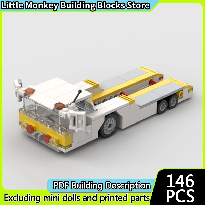 

Модель городской автомобиль MOC, строительные кирпичи, классический трактор с откатом, модульная технология, детские праздничные подарки, сборка игрушек, костюм