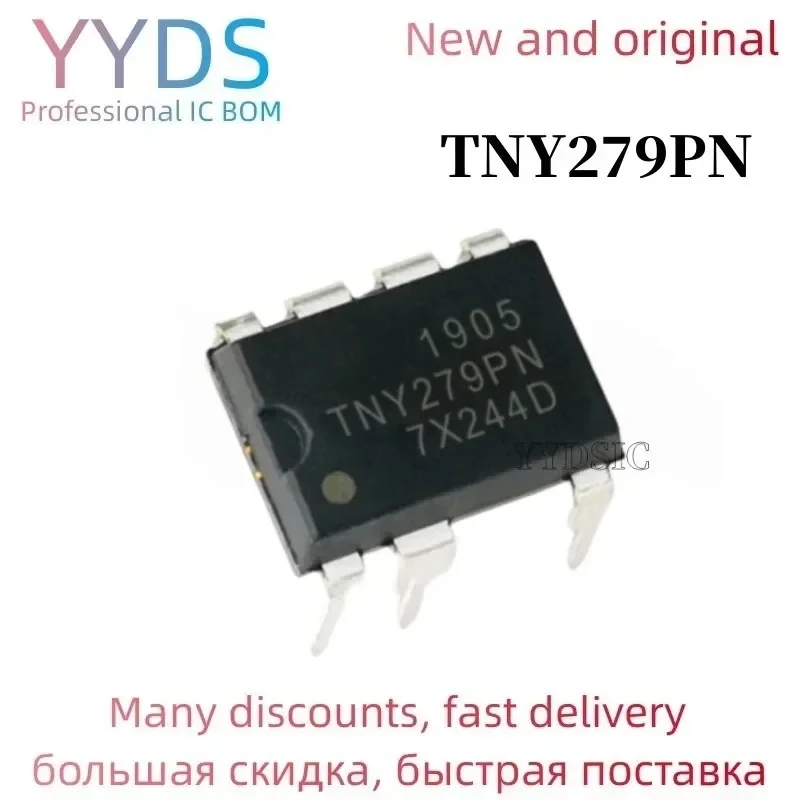 10PCS   DIP7 TNY279PN TNY279P TNY279 700 V 132 kHz Energy-Efficient Off-Line Switcher -
