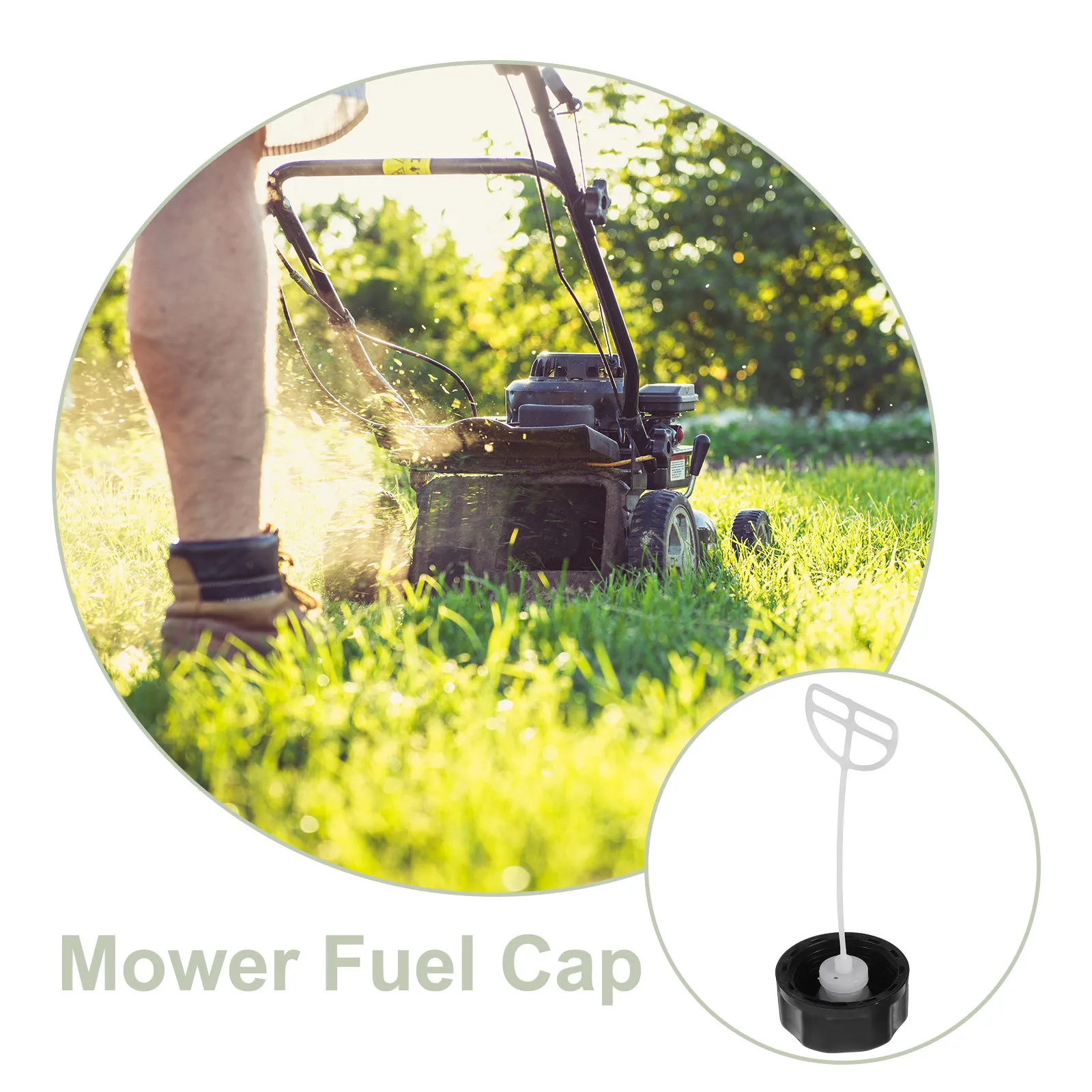 5Pcs Gas Tank Cover for Mower Compatible with Various Lawn Mowers Heavy Duty Fuel Cap Replacement Leak Prevention Cap