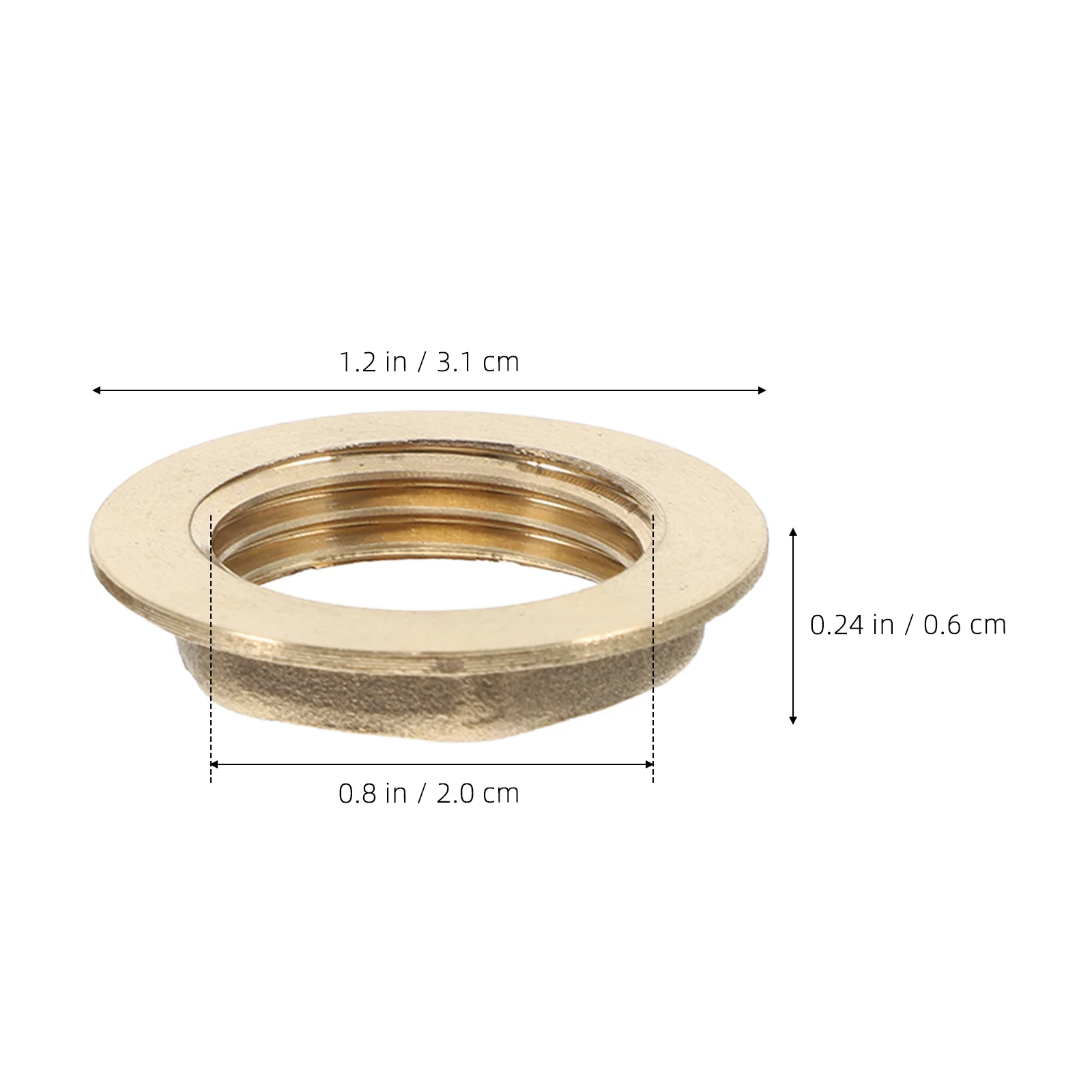 6 قطعة فوهة النحاس قفل الجوز إدراج أنثى الموضوع وصلة أنابيب تحديد حواف قفل المكسرات ل سخان المياه التيار المتناوب غسالة