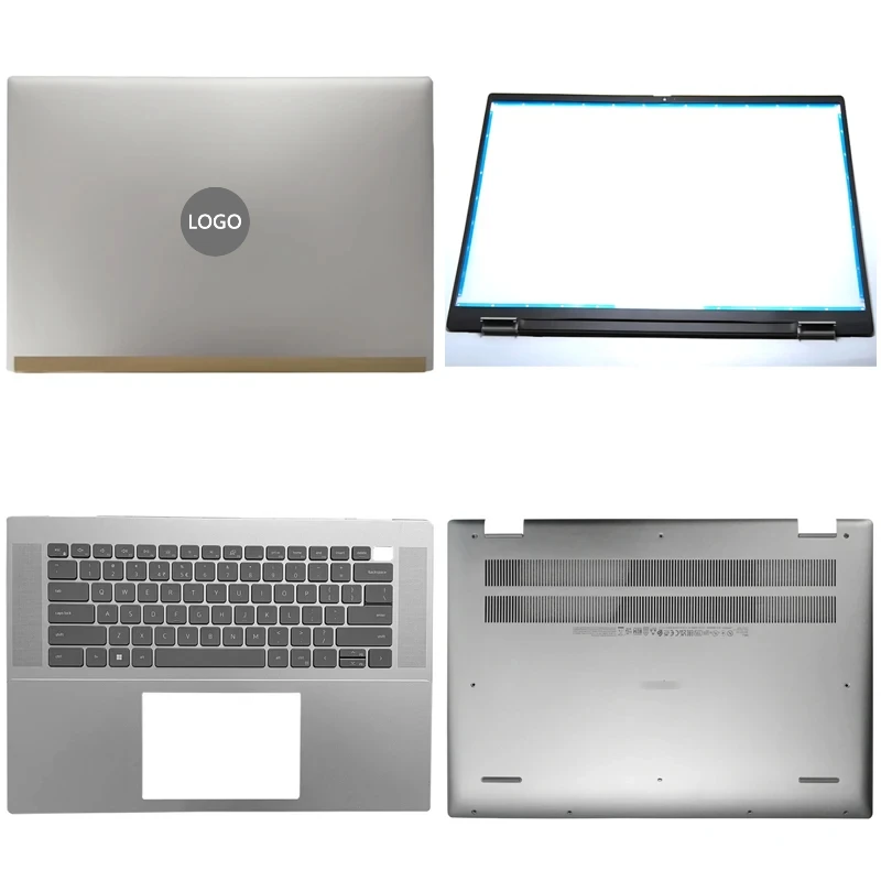 

New For DELL Inspiron 16Pro 5620 5625 Laptop LCD Back Cover Front Bezel Upper Palmrest Bottom Base Case Keyboard Hinges