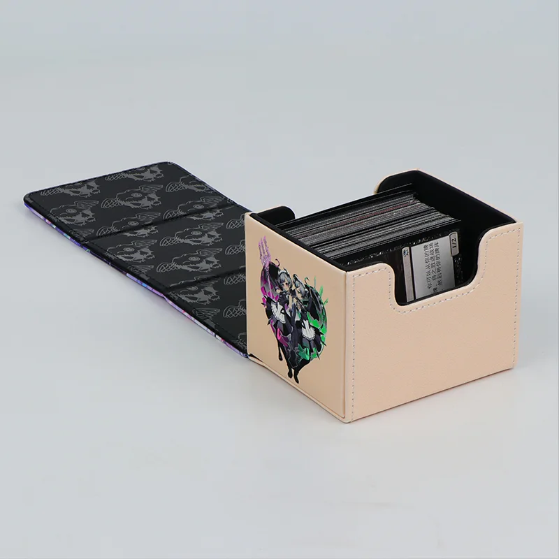 Yugioh Labrynth Servant Arianna & Arias Deck Box Yu-Gi-Oh! TCG OCG Trading Cards Protector Case Pu Leather Storage Box 100+