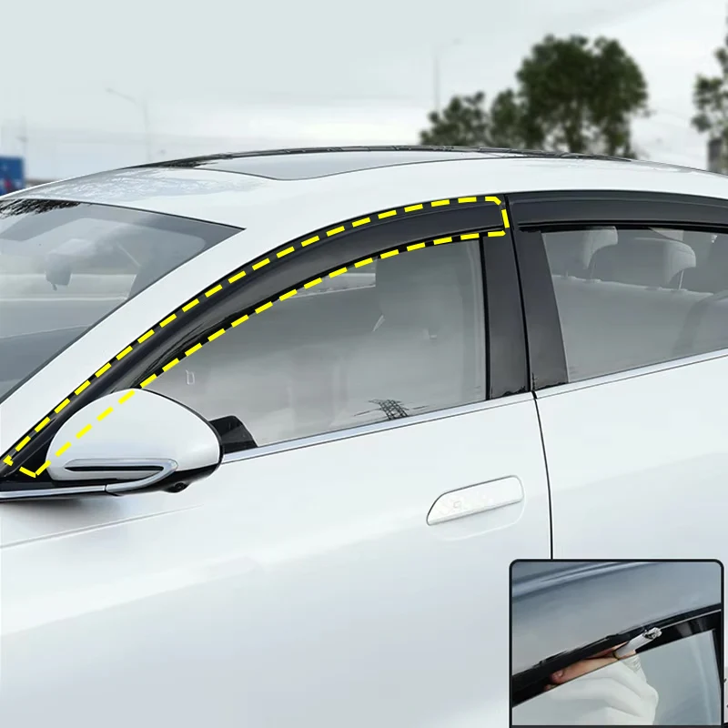 

Universal Car Rubber Seal Strip For Window Rain Cover Weather Guard Sealing Strips Car Exterior Accessories