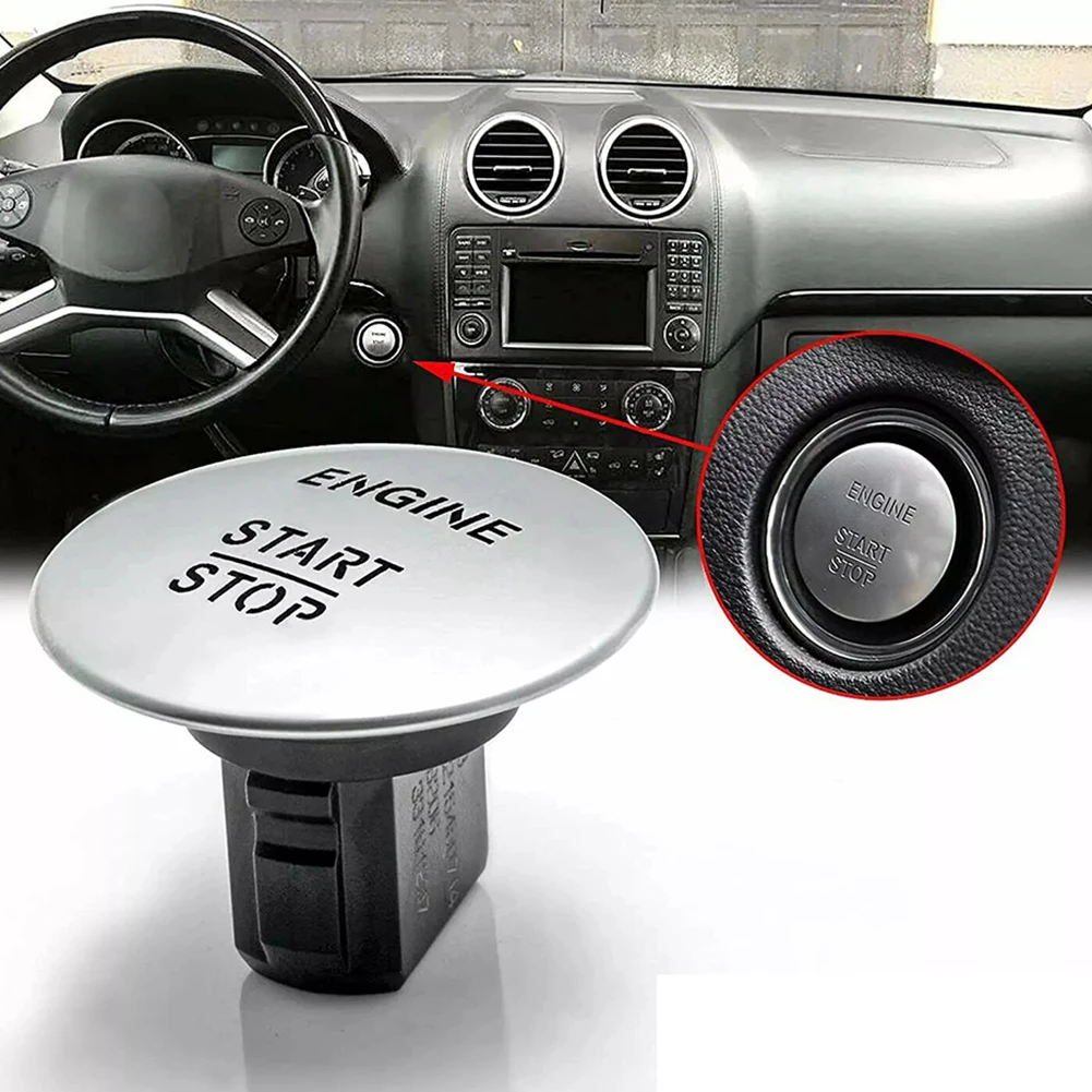 

1pcs Start Engine Stop Button For Mercedes For Benz To Start Button Keyless Go Engine Start Stop Push Button