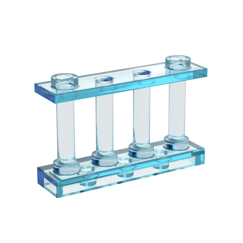 10pcs MOC Brick Parts 30055 Fence 1 x 4 x 2 Compatible Building Block Particle DIY Assmble Kid Puzzle Brain Toy Birthday Gift