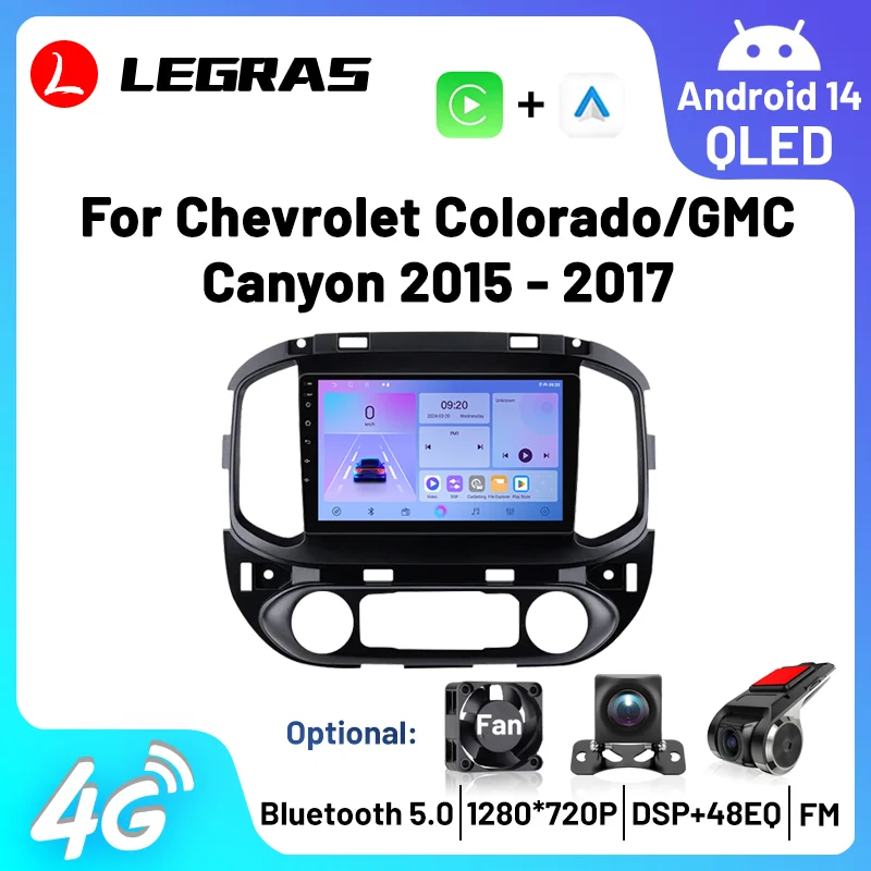 

Carplay Android Auto Car Multimedia Player For Chevrolet Colorado GMC Canyon 2015-2017 GPS Navi WIFI Car Radio DSP FM IPS Screen