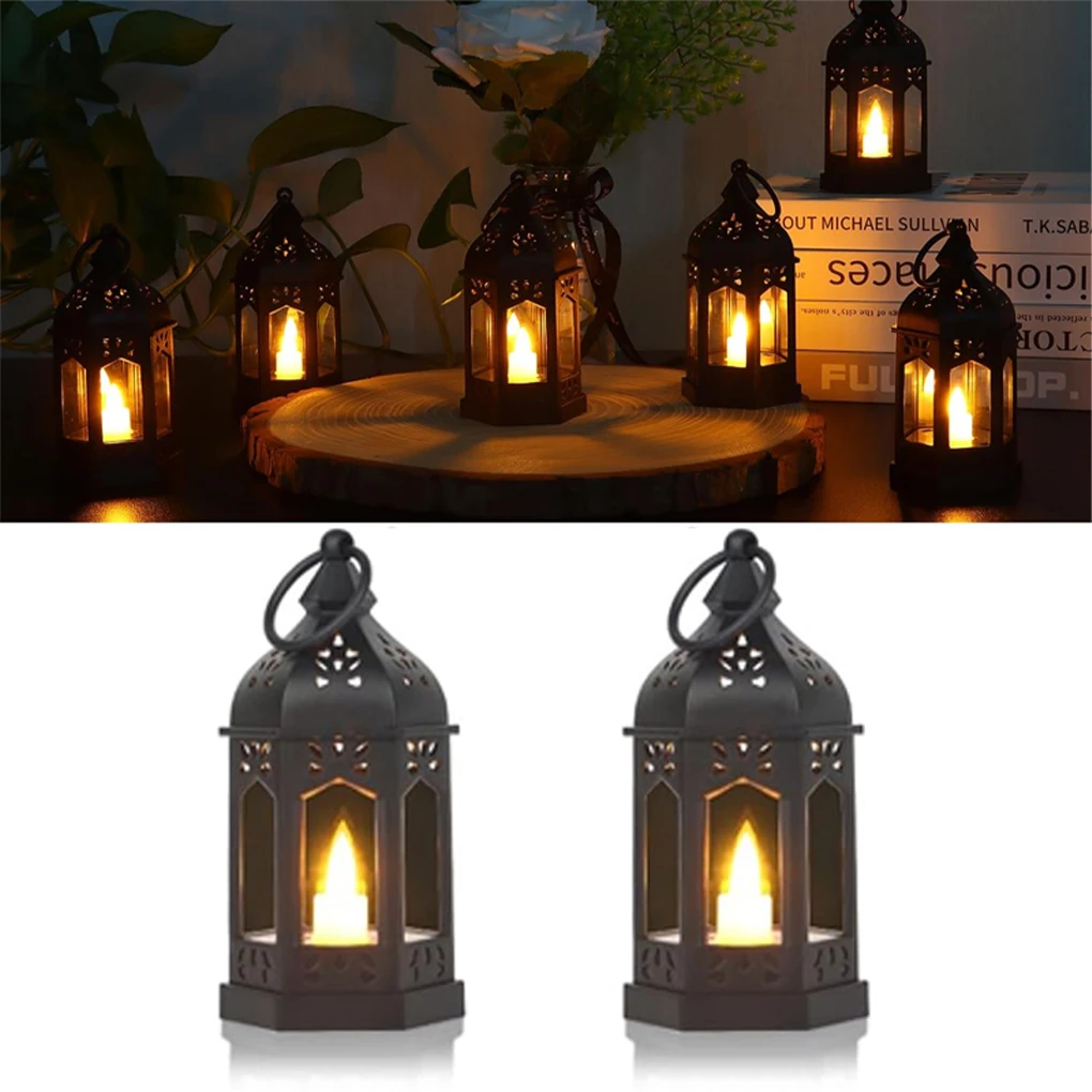 2pieces Christmas Centerpieces For Tables Flickering Candlelight To Brighten Holiday Comes black-12PCS