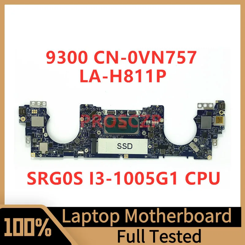 

CN-0VN757 0VN757 VN757 Mainboard For Dell 9300 Laptop Motherboard FDQ30 LA-H811P With SRG0S I3-1005G1 CPU 100% Fully Tested Good