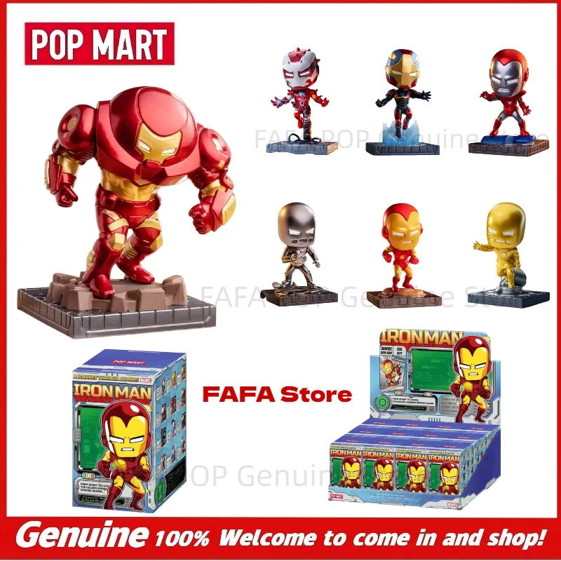 

Lates Genuine POPMART Marvel Iron Man Chronicle Series Figure Blind Box Toys/Display Pieces Birthday Gifts Cute Decorative Items