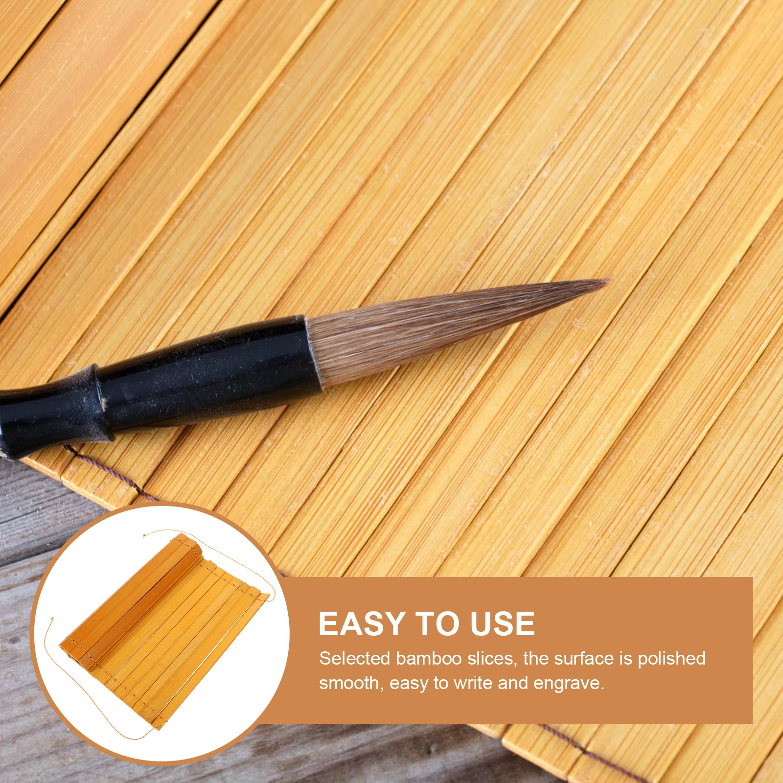 

Blank Bamboo Slips For Calligraphy Writing Watercolor Pen Oil Marker Diy Craft Home Decor Vintage Book Ornament Handicraft