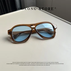 DDDLONG Retro Fashion Pilot Sunglasses Women Men Beach Sun Glasses Classic Vintage Party Outdoor Shades D477