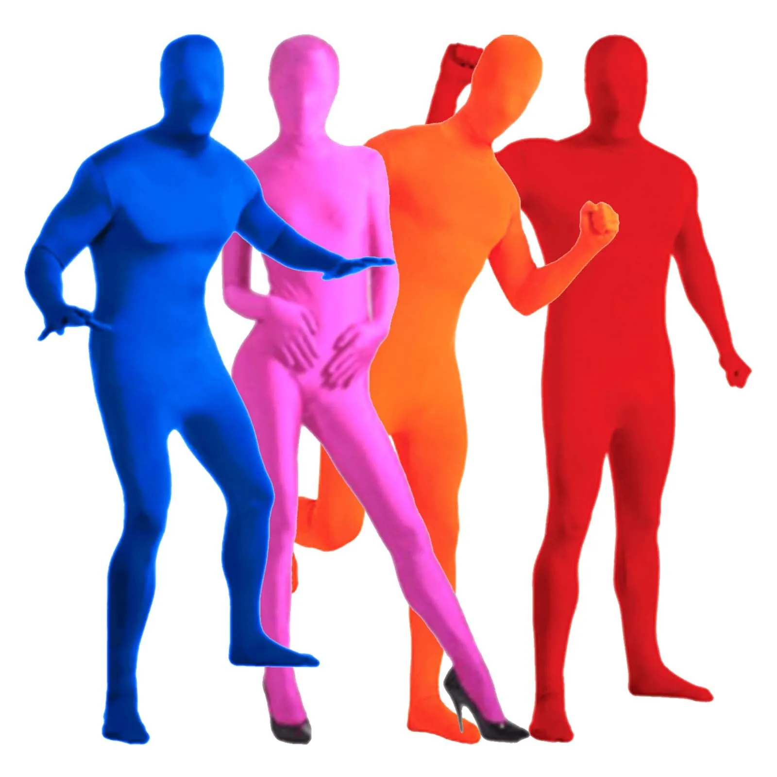 Halloween Invisibility Man Jumpsuit Clothes Solid Cosplay Ninja Nocturnal Romper Full Body Tight Costume Performance Zentai Suit