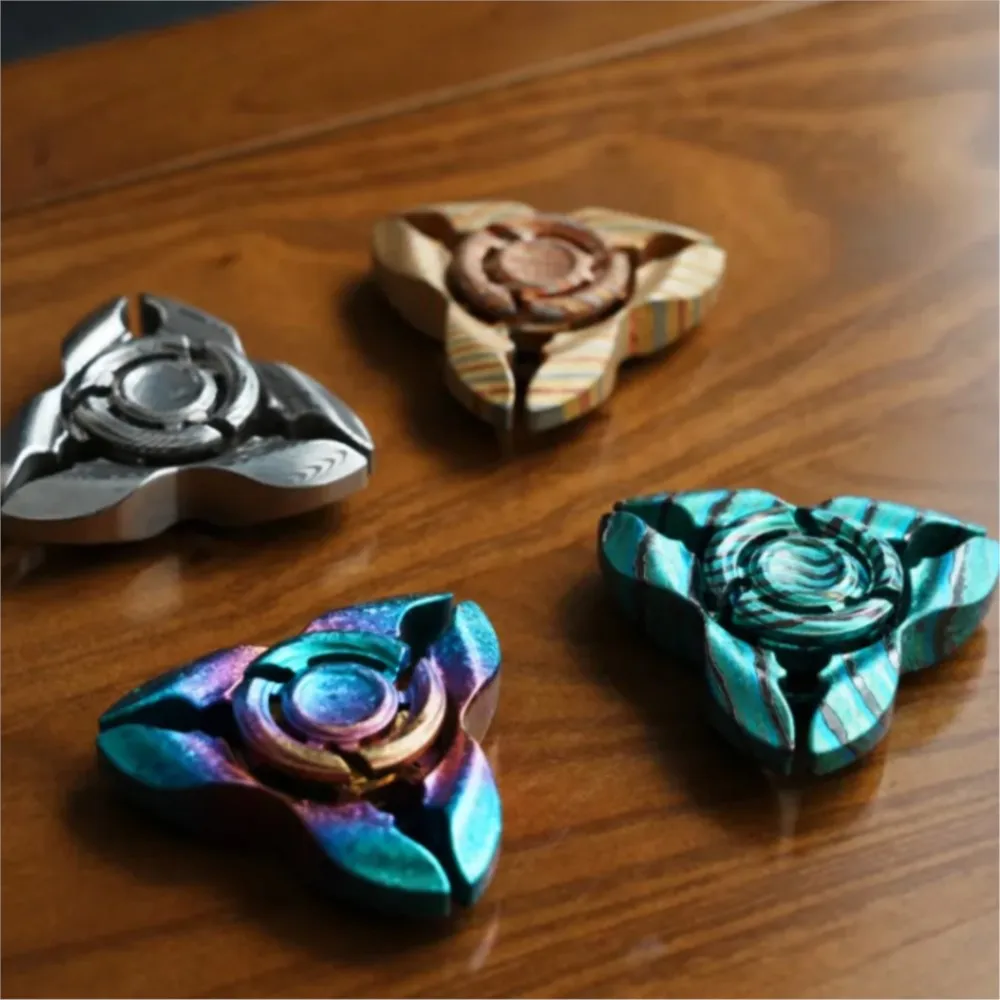 FatboyEDC serpent ailé Fidget Spinner soulagement du Stress jouet Fidget jouets pour adultes tempête titane trois lames Fidget Spinner