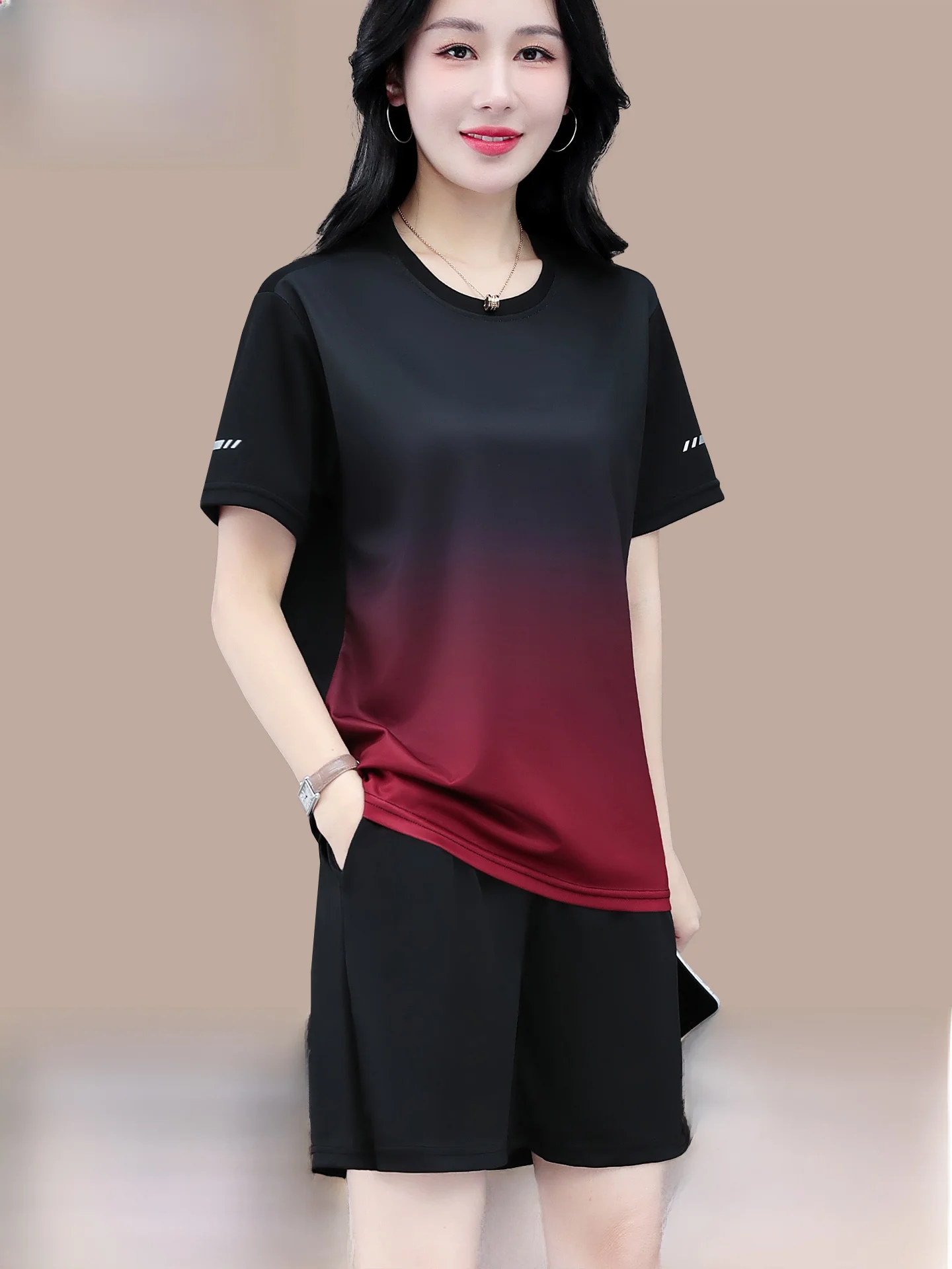 

TUCANO Ice Silk Sport Qui Dry Set женский летний комплект 2025 новый Fitn впитывающий пот дышащий спортивный костюм ort Sve для бега